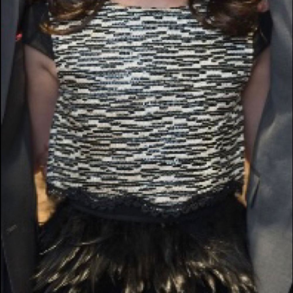 Elisa B Stunning Girls Feather Dress (Like new) - Picture 6 of 7